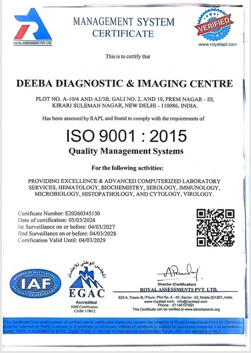 ISO 9001:2015 Quality Management Systems Certificate